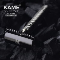 NEW มีดโกนสองคม KAME (คาเมะ) GT black.titanium (Titanium)  มีดโกนหนวด