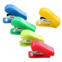 1pc random plastic color students office stationery portable stapler pretty Mini small solid without stapler for No. 10 staples Staplers Punches