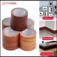 521YIANEE 5M/Roll การตกแต่งบ้าน เส้นรอบวง เทปพันท่อ เทป ลายไม้ กาว ซ่อมแซม