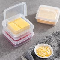 2PCS Transparent Butter Cheese Storage Box Portable Refrigerator Fruit Vegetable Fresh Keeping Storage Box
