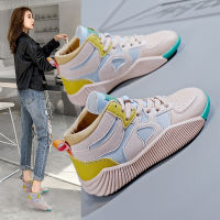 High-Top Shoes 2022 Autumn New White Shoes Womens Versatile Student Skate Shoes Casual Shoes Childrens Ins Trendy Cq-32