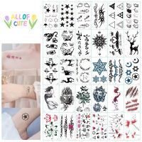 [พร้อมส่ง] แทททูสติ๊กเกอร์ 1 ชุดได้ 30 แผ่น แทททู สไตล์เกาหลี ลายน่ารักกวนๆ ได้ 30 แผ่น 30 ลายเลยจ้า พร้อมส่งในไทย