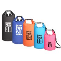 PVC Waterproof Bag 5L 10L 20L Outdoor Swimming Bag Diving Compression Storage Dry Bag For Man Women Kayaking Backpack