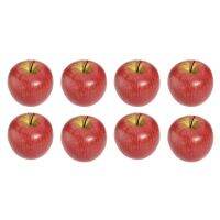 8 Large Artificial Red Apples-Decorative Fruit