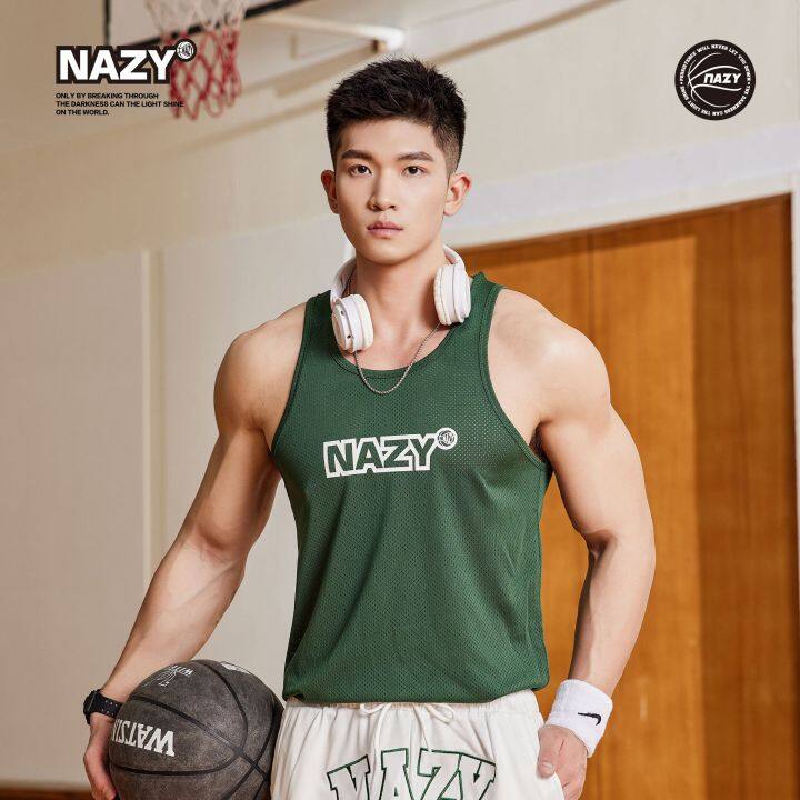 nazy-เสื้อกล้ามบาสเก็ตบอลกีฬาลำลองสไตล์อเมริกันสำหรับผู้ชาย-t-เสื้อแขนกุดเสื้อบอล