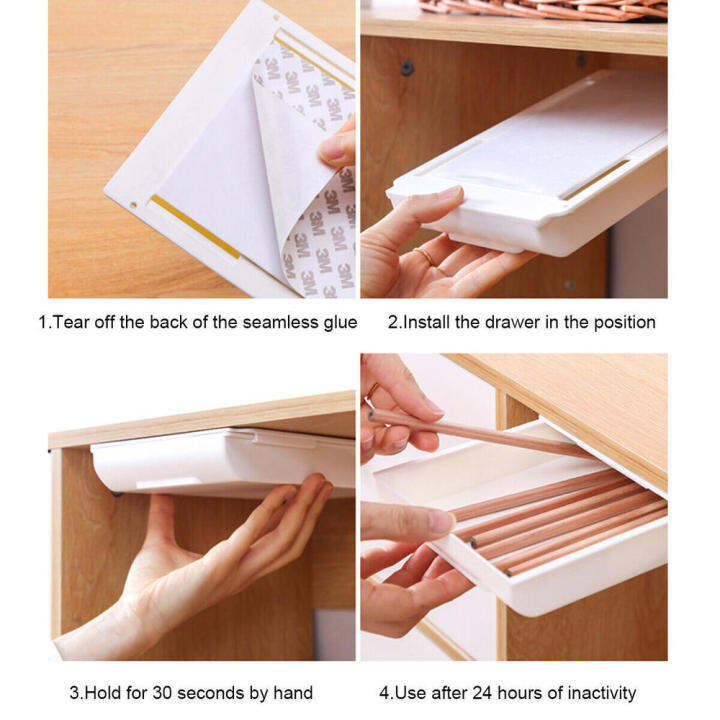 self-stick-desk-drawer-organizer-under-table-storage-solution-self-adhesive-drawer-organizer-under-desk-storage-tray-under-desk-pencil-tray