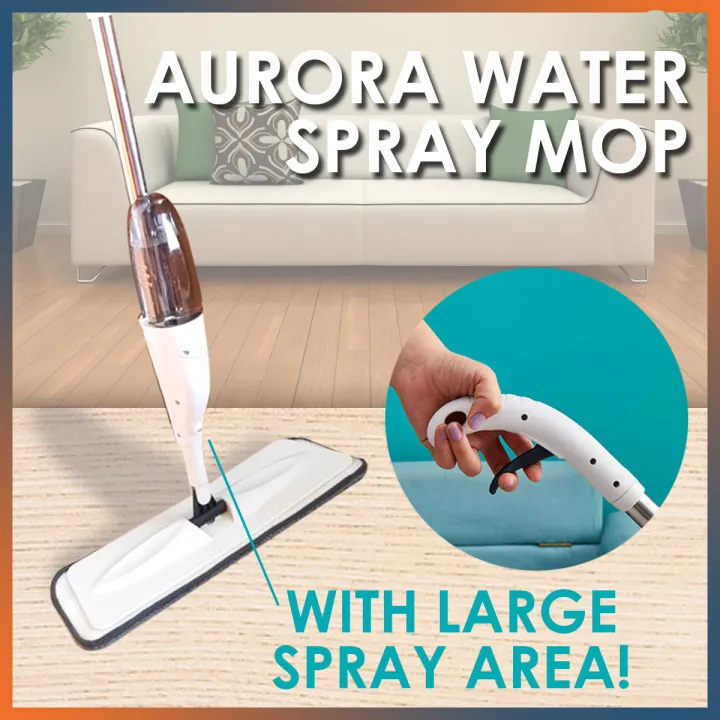 Aurora Water Spray Mop Cleaning 360 Degree Flat Mop with Water Spray Floor Wall Mop with