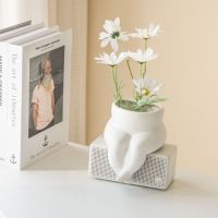 Nordic Home Modern Creative Ceramic Vase Living Room Room Decorative Art Gift Home Decor Flower Pots for Plants Vase Container