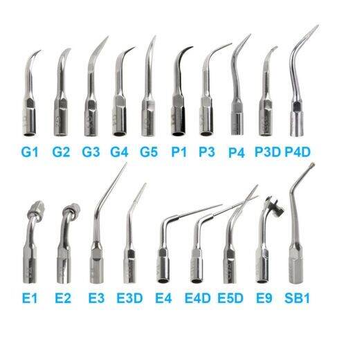 19 Type Dental Ultrasonic Scaler Scaling Endo Perio Tip Fit EMS ...
