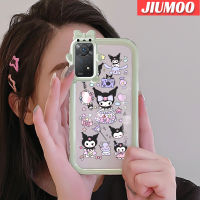 เคส JIUMOO สำหรับ Xiaomi Redmi Note 11 Pro 11e 5G Note Pro เคสลายเค้กการ์ตูนคุรุมสีสันสดใสน่ารักกล้องมอนสเตอร์น้อยนิ่มสำหรับเลนส์เคสใสกันกระแทกแบบใสง่าย