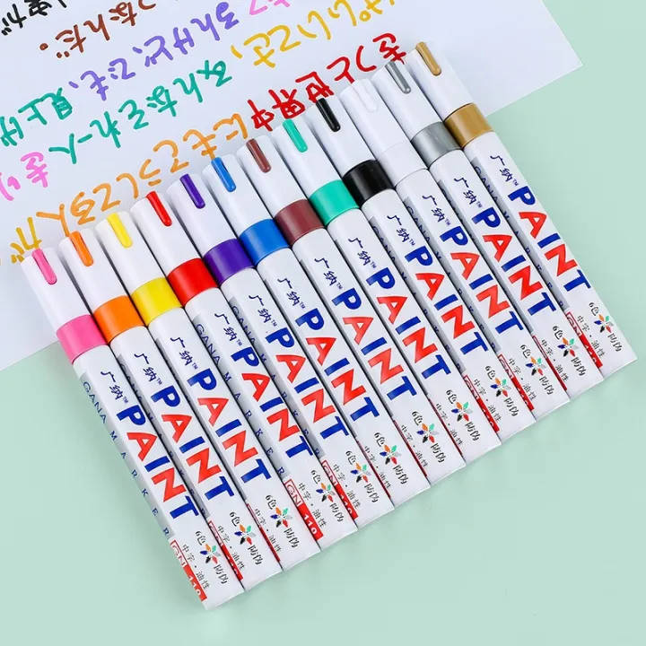 metallic-marker-pens-set-of-12-colors-metallic-permanent-markers-for-rock-painting-card-making-diy-photo-album-scrapbook-glass