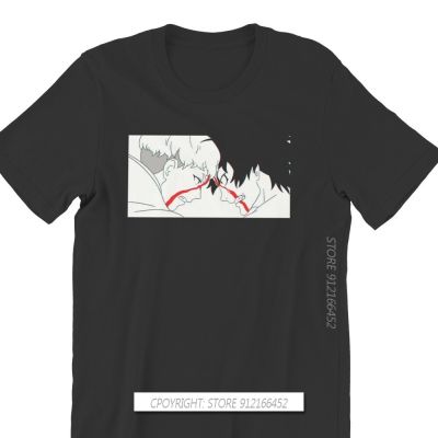 Men Devilman Cryamon Anime T-Shirt Funny Tops Ryo And Akira Pure 100% Cotton Tee Harajuku Tshirt