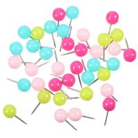 Beautiful Candy Colour Thumbtacks Pellet Ball PushPins Practical DIY Handcraft Decoration Fixed Pins Accessories 100pcs