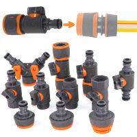 1/2" 3/4" 1" Quick Connector Ball Valve Gardening Watering Accessories Connect Repair Water Stop Durable ABS Hose Coupling Joint Watering Systems Gard