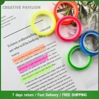 CREATIVE PAVILION 5 Rolls โปร่งใสโปร่งใส สติกเกอร์ไฮไลท์ หลอดฟลูออเรสเซนต์ 5ม้วน สติ๊กเกอร์ฉลากสติ๊กเกอร์ สติกเกอร์ติดผนัง ม้วนสติกเกอร์ ของขวัญเครื่องเขียนของขวัญ