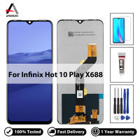 6.82 "Original สำหรับ Infinix Hot 10 Play X688จอแสดงผล LCD Touch Screen Digitizer Assembly Repair สำหรับ Hot 10 Play X688C X688B LCD พร้อมเครื่องมือฟรี