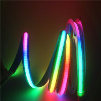 Flexible COB RGB Smart Dream Color Magic Digital 5V Addressable LED Strip ,High Density No Spot 332ledsm WS2812B Strip Lights