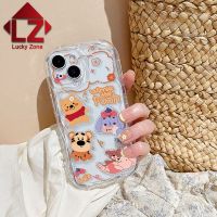 เคส C21Y สำหรับ C21 OPPO C25Y C30 C31 C35 C33 C51 C53 C55 Realme Narzo N55 Narzo Narzo Narzo N53 Narzo 10 Realme Narzo 50A นายก50i การ์ตูนน่ารักคลื่นครีม3D Winnie Strawberry Bear เคสนิ่มใส่โทรศัพท์ปกป้องกล้องซิลิโคนฝาหลัง