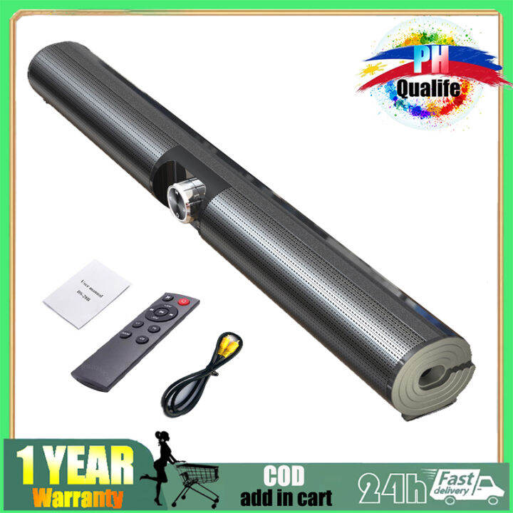 Column TV Soundbar Speaker Knob Adjustment FM Radio Function 30W Stereo