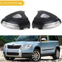 สัญญาณไฟแสดงสถานะไฟท้ายไฟหน้ากระจก LED สำหรับ Skoda Yeti 2009 2010 2011 2012 2013ตกแต่งรถ