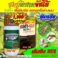 ชุดคู่พิฆาตจัมโบ้ 500 ซีซี  ใช้ป้องกันกําจัดเพลี้ยไฟ เพลี้ยกระโดด  เพลี้ยไก่แจ้  แมลงสิง แมลงหล่า หนอน ปลวก ออกฤทธิ์เฉียบพลัน คูลเกษตร