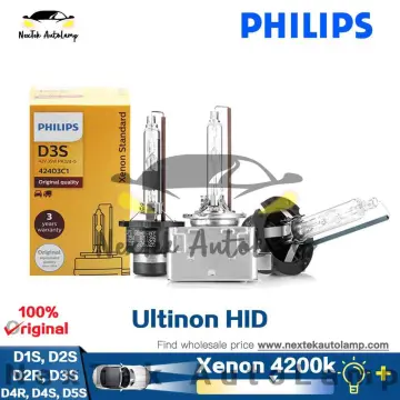 Philips 42302C1 D3S Standard Xenon HID Headlight Bulb, 1 Pack
