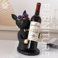 ⚡FT⚡Home Decoration Accessory,Figurine Miniature,French Bulldog Sculpture,Wine Rack,Table Decor,Modern,Living Room,Decorative Statue