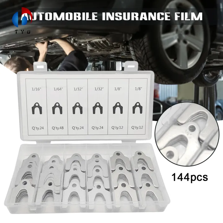 144pcs Alignment Shim Assortment Kits Multipurpose Slotted Shim Set Easy Installation Car Body 