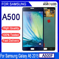 5.0 "จอแสดงผลเดิมสำหรับ S Amsung G Alaxy A5 2015 A500 A5000 A500F A500M A500FU จอแอลซีดีหน้าจอสัมผัส Digitizer สมัชชาจอแสดงผล