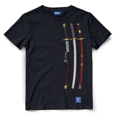 MiinShop เสื้อผู้ชาย เสื้อผ้าผู้ชายเท่ๆ เสื้อยืดวันพีช One piece 612-BK : Sword of Zoro เสื้อผู้ชายสไตร์เกาหลี