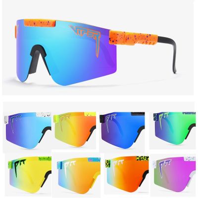 [LWF HOT]◕✤♞ 2021 NEW luxury BRAND Mirrored Green red blue lens pit viper Sunglasses polarized men sport goggle tr90 frame uv400 protection