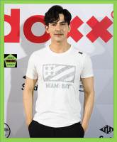 เสื้อคอกลม แบรนดื Miami bay รุ่น Groove flag สีขาว