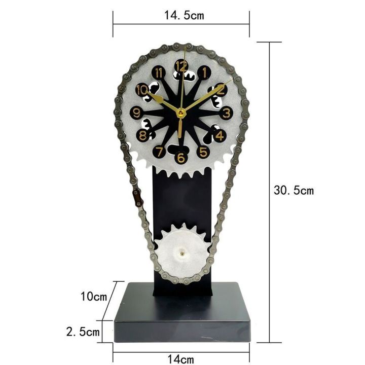 dist-กลไกลม-นาฬิกาโซ่เกียร์-งานฝีมืองานประดิษฐ์-โลหะสำหรับตกแต่ง-บล็อกนาฬิกาโซ่จับเวลา-สร้างสรรค์และสร้างสรรค์-นาฬิกาเกียร์หมุน-ของตกแต่งบ้าน