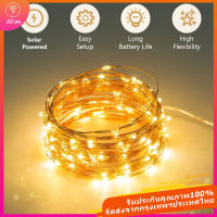 ใหม่ปีโคมไฟพลังงานแสงอาทิตย์ LED กลางแจ้ง12M/22M LED String ไฟ Fairy Holiday Christmas Party Garlands Solar สวนไฟกันน้ำ