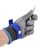 Cut Resistant Gloves Cut Stab Resistant Comfort Stretch Fit Stainless Steel Wire Metal Mesh Safety Cutting Cotton Glove For Hand Protection