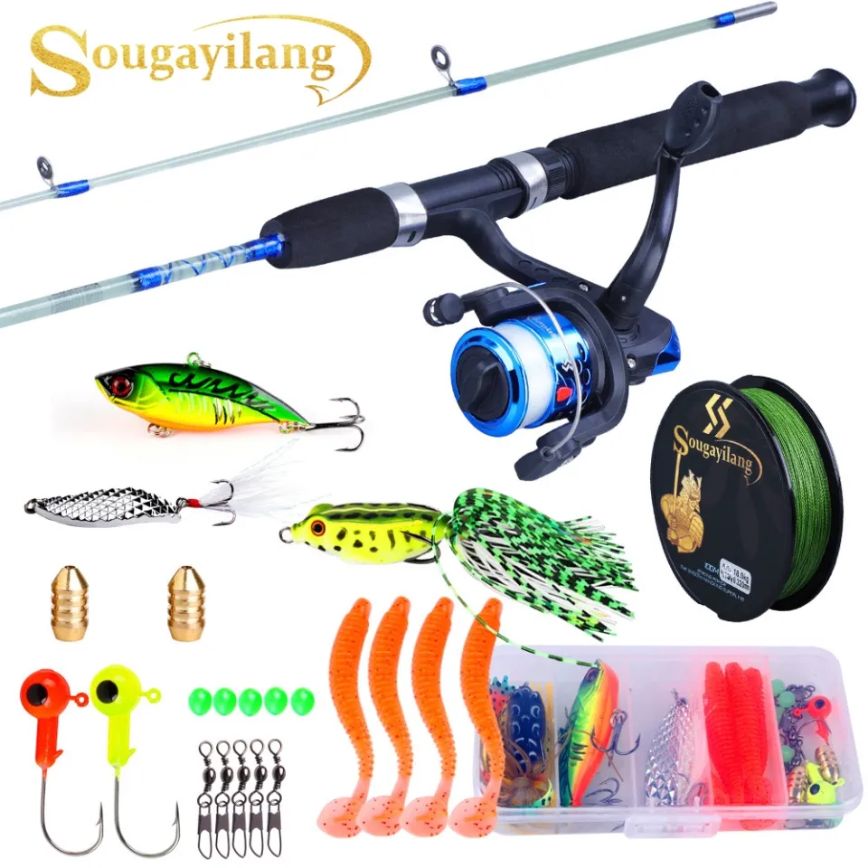 Fishing Rod And Reel Combo Set, Fishing Line And Bait Set Portable