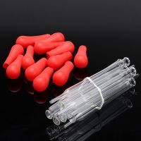 【YF】ஐ∏  10pcs 10ml Rubber Glass Dropper Lab Pipette Experiment Transfer Supplie