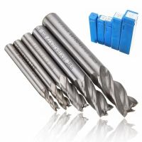 5pc / set 4 6 8 10 12mm HSS CNC Straight Shank 4 ขลุ่ย End Mill Milling Cutter เจาะ Bits