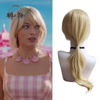 MIA ตุ๊กตาบาบี้ barbie Barbiestyle สีบลอนด์ Barbie หยิกวิกผมคอสเพลย์ทนความร้อนได้ยาววิกผมหยักเครื่องประดับผมธรรมชาติวิกผมวันฮัลโลวีนวิกผมหยักยาว