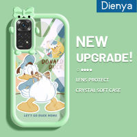 เคส Dienya สำหรับ Xiaomi MI Redmi โน๊ต11 S Note 10S Note 10S Poco M5s Note 11 SE เคสรูปการ์ตูนเป็ดโบนต์ปลอกนิ่มกันกระแทกกันรอยขีดข่วนเคสโทรศัพท์โปร่งใสฝาครอบป้องกันเลนส์กล้องถ่ายรูปซิลิก้าเจล TPU