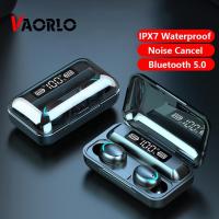 VAORLO F9-5 C-Type Light Luminousกันน้ำTWSหูฟังไร้สายแบบบีทคู่ชุดหูฟังบลูทูธดิจิตอลสำหรับไอโฟนหัวเหว่ยXiaomi Bluetooth 5.0 HIFIเอียร์บัดไร้สายหูฟังสำหรับเล่นกีฬาหูฟังไร้สายหูฟังเกมGamingหูฟัง