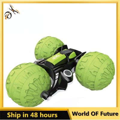Newest radio controlled car 2.4G Amphibious Stunt RC Car Double-sided Drift flip Tumbling Driving Toys for Boy Birthday present
