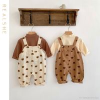 ♘❆✻ Conjunto de roupas bebê recém-nascido macacão monocromático infantis criança outono inverno novo 2pcs 2023