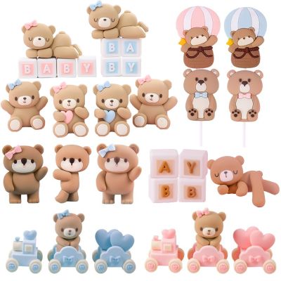 【CW】℡❄  Toppers pink blue Statue Boy Happy 1st Birthday Decoration Baby Shower Theme