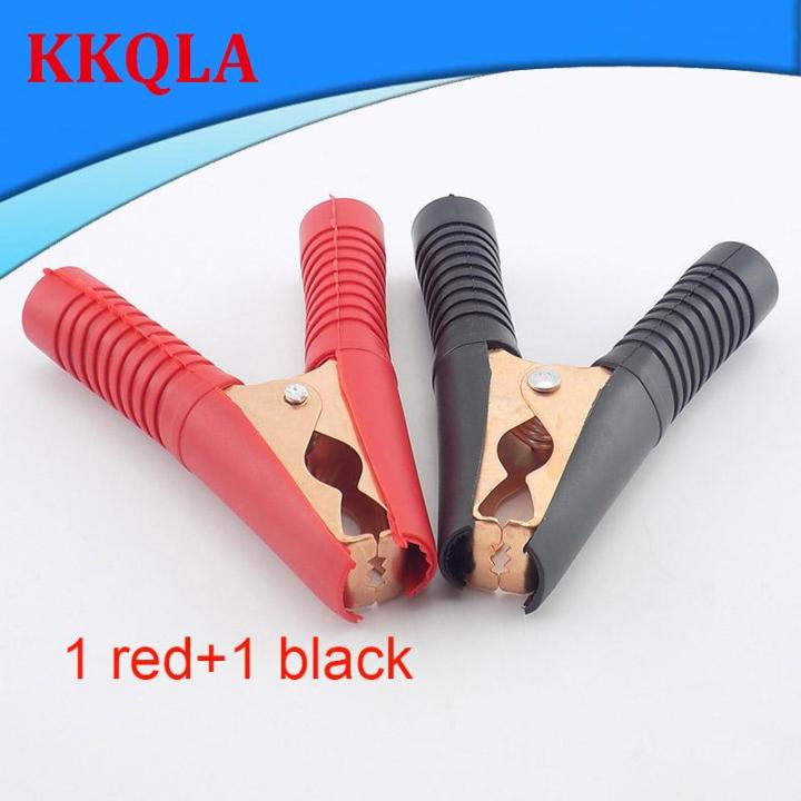 qkkqla-2pcs-92mm-100a-handle-electric-alligator-clips-crocodile-adapter-battery-test-connector-test-cable-probe-metal-clips