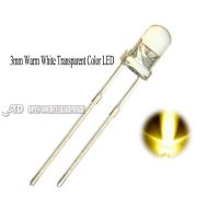 【CC】 100pcs 3mm Warm Round Top Transparent Ultra 3 mm Emitting Diode Lamp