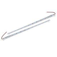 2x 50CM 12V 36 LED 5630 SMD Hard Strip Light Aluminum Shell With End Cap