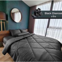 ชุดผ้าปูที่นอนโรงแรม (Luxury Bedding)  Charcoal Collection (แบบรวมผ้านวม)