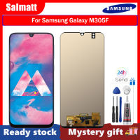 Salmatt จอ OLED สำหรับ Samsung Galaxy M30/M305F สัมผัสหน้าจอ LCD หน้าจอดิจิตอลชิ้นส่วนรองรับหน้าจอลายนิ้วมือสำหรับ M30 Samsung Galaxy SM-M305F