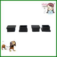 ยางรองขาโต๊ะ DEXZON โปร่ง 1-1/2 นิ้ว สีดำ 4 ชิ้น/ชุดFURNITURE LEG CAPS DEXZON PLUG-TYPE SQUARE 1-1/2" BLACK 4EA/SET **ขายดีที่สุด**